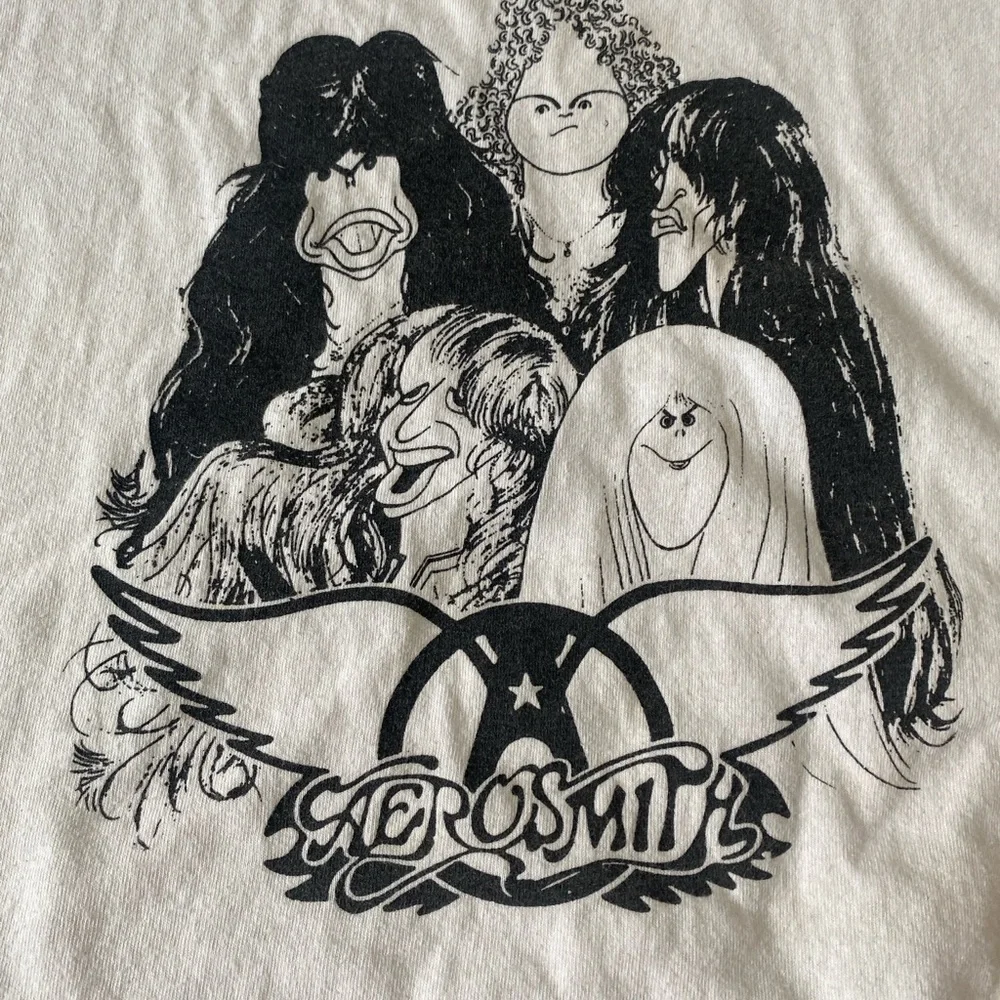 Aerosmith Draw The Line Caricature Tee - Picture 4 of 5